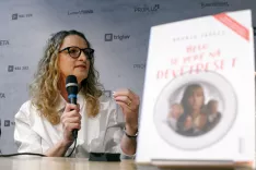 Tiskovna konferenca ob najavi filma Belo se pere na devetdeset, posnetega po istoimenski knjigi avtorice Bronje Žakelj. Ljubljana, 16. 09. 2025 / Foto: MATIC ZORMAN