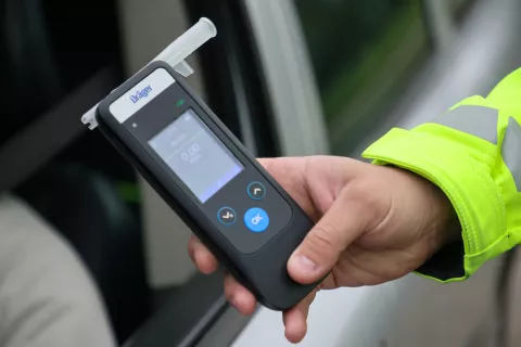 policija nadzor prometa merjenje hitrosti hitrost alkotest / Foto: Tina Dokl