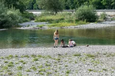 Reka Sava pri Savskem otoku v Kranju / Foto: Primož Pičulin
