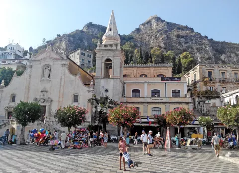 Taormina, normanski grad nad mestom / Foto: Slavko Zupanc