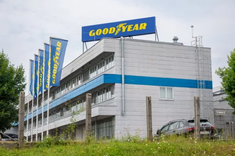 Stavba Goodyear Slovenija na Laborah v Kranju / Foto: Primož Pičulin