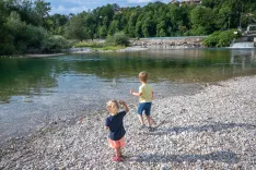 Reka Sava pri Savskem otoku v Kranju / Foto: Primož Pičulin