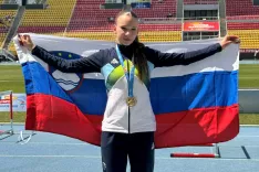 Živa Remic si je priborila zlato medaljo. / Foto: arhiv OKS - Z&Scaron;Z