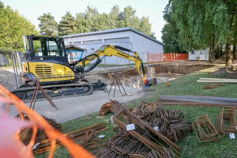 izgradnja gradnja &scaron;olska zobna ambulanta O&Scaron; Predoslje / Foto: Tina Dokl