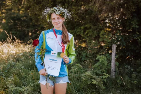 Brina K&ouml;lner, mladinska evropska prvakinja v orientacijskem teku na dolgi razdalji v kategoriji Ž18 / Foto: Fotofabrik