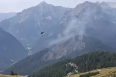 Bovec, Planja.Požar v naravi na Planji v občini Bovec. / Foto: Gasilska zveza Bovec