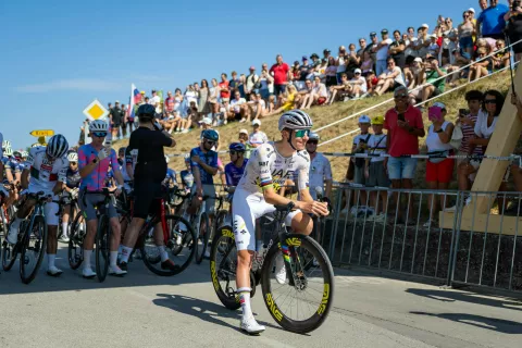 Pogi Challenge Komenda 2026S klanca v klanc, nedelja 2. avgust 2026Na fotografiji kolesar Tadej Pogačar / Foto: Nik Bertoncelj