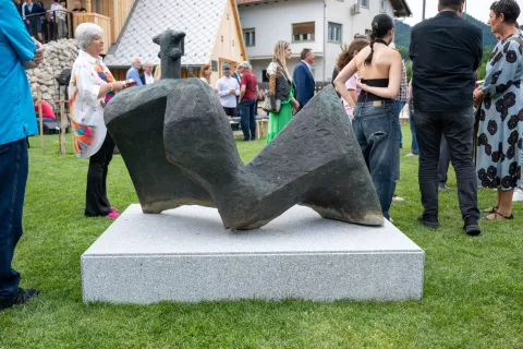Otvoritev galerije Slavka Oblaka na prenovljeni Mrakovi domačiji na Bledu / Foto: Primož Pičulin