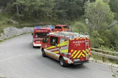 Požar na Planji na Bov&scaron;kem / Foto: GZ Gorenjske