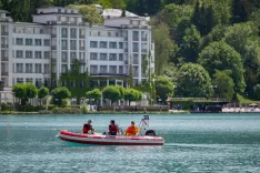 Simbolična fotografija gasilci Bled gasilski čoln / Foto: Nik Bertoncelj