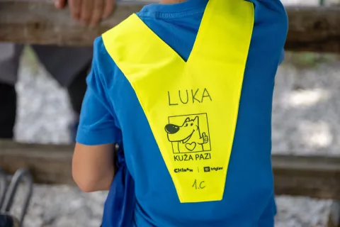 Rumena rutka prvi &scaron;olski dan Jesenice / Foto: Nik Bertoncelj