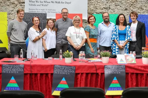 novinarska konferenca pred sezono Pre&scaron;ernovo gledali&scaron;če / Foto: Tina Dokl