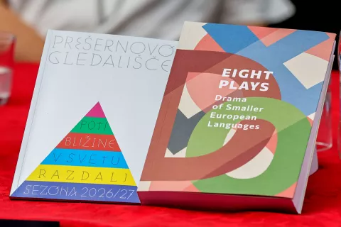 novinarska konferenca pred sezono Pre&scaron;ernovo gledali&scaron;če / Foto: Tina Dokl