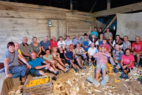 bralci bralcem ličkanje koruze / Foto: Franci Pogačnik