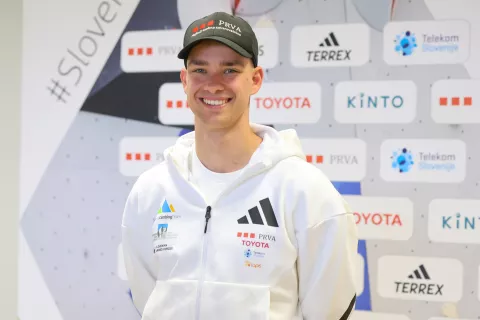 Slovenska reprezentanca &scaron;portno plezanje predstavitev pred sezono 2026 na fotografiji Luka Potočar / Foto: Tina Dokl