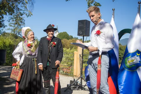 Novinarska konferenca, Dnevi narodnih no&scaron; in oblačilne dedi&scaron;čine / Foto: Ale&scaron; Senožetnik