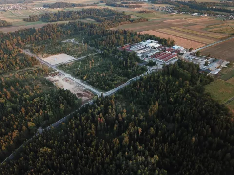 Gradnja Poslovne cone Hrastje / Foto: arhiv MOK