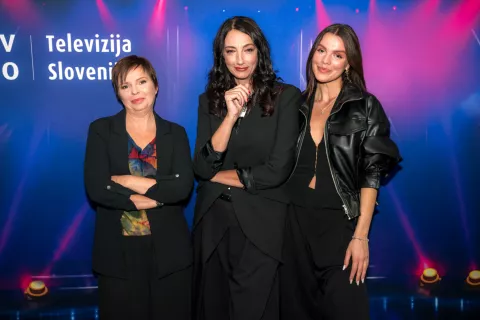 Predstavitev programske jesene na Televiziji Slovenija, tri Vesne / Foto: Primož Pičulin