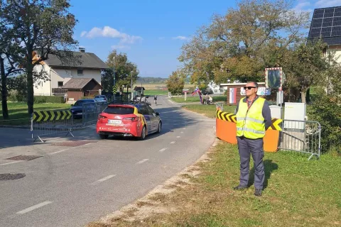 Matjaž Logar,&nbsp;redar na Evropskem prvenstvu v cestnem kolesarjenju 2026 / Foto: Janez Logar