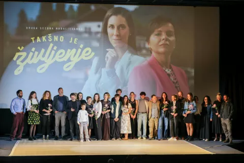 premiera nadaljevanka televizija Slovenija druga sezona Tak&scaron;no je življenje, Kino Bežigrad, Ljubljana / Foto: Tina Dokl