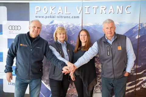 Na novinarski konferenci je goste pozdravila županja Kranjske Gore Henrika Zupan, predsednik OK ter generalni sekretar Gregor Benedik in Srečko Medven sta predstavila podrobnosti Pokala Vitranc, v.d. direktorice Turizma Kranjska Gora Elizabeta Skumavc pa je poudarila, da bo tudi na Zabavi zime pester program. / Foto: Nik Bertoncelj