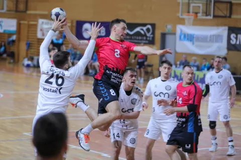 17 krog Liga NLB RD Urbanscape Škofja loka 28 proti RK Krško 28 izenačen rezultat dvorana Poden Škofja loka / Foto: Tina Dokl