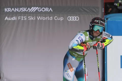 61. pokal Vitranc 2022 alpski smučar Žan Kranjec Kranjska Gora - Podkoren veleslalom / Foto: Gorazd Kavčič