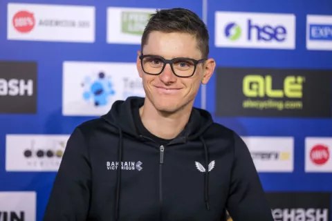 novinarska konferenca Kolesarska zveza Slovenije predstavitev sezone domačih in mednarodnih dirk KZS kolesarstvo sezona Matej Mohorič kolesar reprezentanca / Foto: Tina Dokl