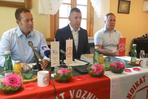 združenje &scaron;oferjev avtobusov sindikat &scaron;oferji avtobus hotel marin&scaron;ek naklo problematika / Foto: Gorazd Kavčič