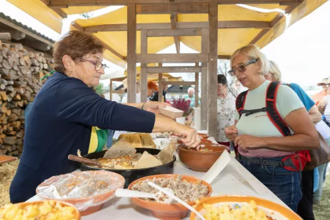 Največji dogodek dru&scaron;tva je Slovenski dan v Dragočajni, ki je v nedeljo na poku&scaron;ino domačih jedi privabil veliko obiskovalcev. / Foto: Peter Ko&scaron;enina