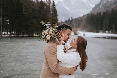 Poročila sta se februarja letos / Foto: Osebni Arhiv Hane In Tadeja Marenk