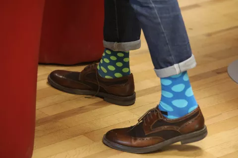 Svetovni dan Downov sindrom obisk otrok občina kranj 21. marec / Foto: Gorazd Kavčič