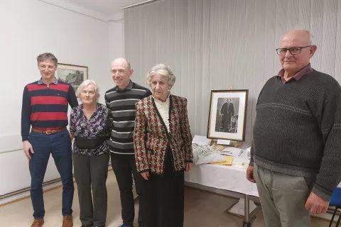 Od leve Žiga Konjar, Ljuba Brajnik, Damijan Janežič, <br>Mija Šubic Kramarič in Janez Škrlep / Foto: Alojzija Murn / Foto: Alojzija Murn