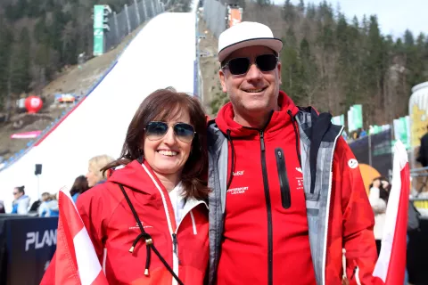 smučarski poleti Planica SP svetovni pokal kvalifikacije četrtek skakalnica mladi v planici triglav / Foto: Gorazd Kavčič