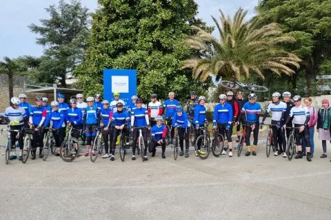 Letos se nas je na pripravah v Poreču zbralo 34 kolesarjev in spremljevalk / Foto: Grega Flajnik