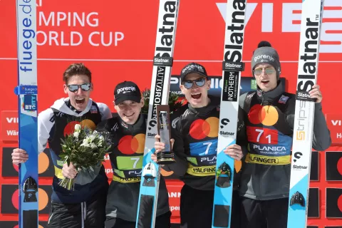 smučarski poleti Planica SP svetovni pokal skakalnica janez gorišek sobota 4. dan ekipna tekma / Foto: Gorazd Kavčič