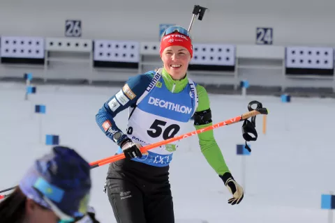 biatlon svetovni pokal Pokljuka 2023 Anamarija Lampič / Foto: Tina Dokl