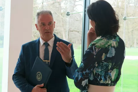 Safet Sarkić varnostnik Sintal sodišče ministrica Dominika Švarc Pipan / Foto: Osebni Arhiv Safeta Sarkića