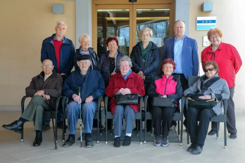 sprejem jubilantov pri županu Nakla Ivan Meglič občina Naklo / Foto: Tina Dokl