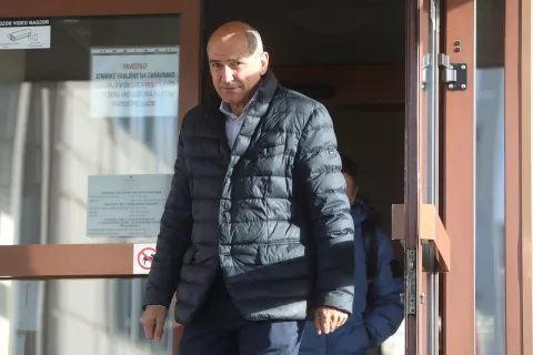 začetek sojenja Janez Janša SDS proti državi sodišče Kranj / Foto: Gorazd Kavčič
