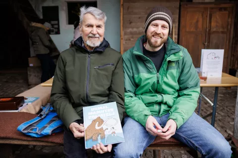 Avtorja strip / Foto: Luka Dakskobler