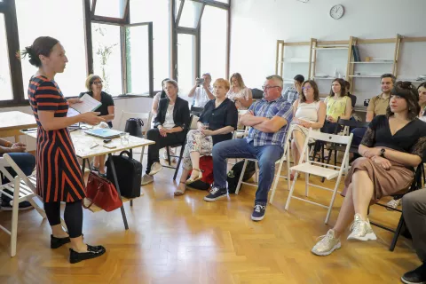 S prvega mreženjskega dogodka podpornega okolja za socialno podjetništvo v kranjski Kovačnici / Foto: Tina Dokl