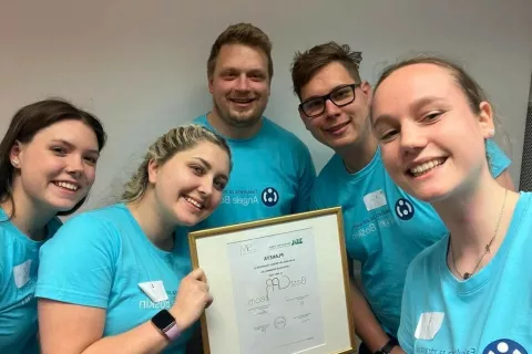 Ekipa Fakultete za zdravstvo Angele Bo&scaron;kin, ki je zmagala na tekmovanju Best CPR Team / Foto: arhiv fakultete