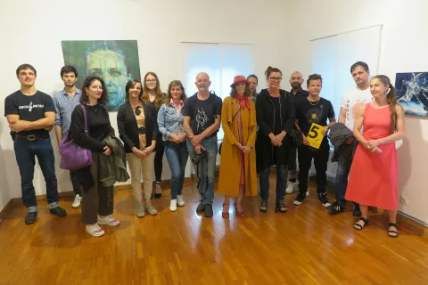 Polovica razstavljavcev / Foto: Igor Kavčič