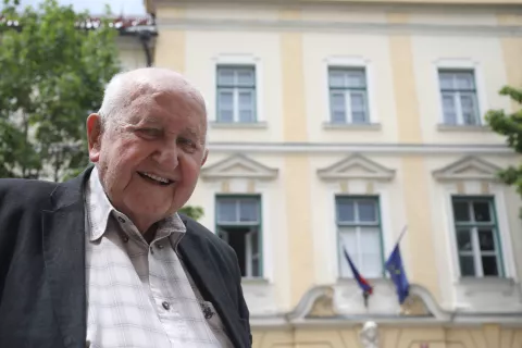 portret Boris Šetina 90 let državni tožilec Radovljica / Foto: Gorazd Kavčič