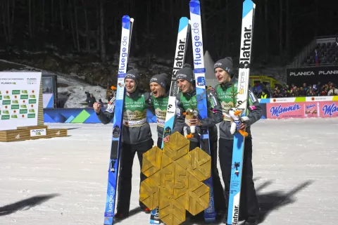 Svetovno prvenstvo v Planici je bilo uspe&scaron;no za organizatorje, izkazali pa so se tudi na&scaron;i &scaron;portniki. / Foto: Gorazd Kavčič / Foto: Gorazd Kavčič