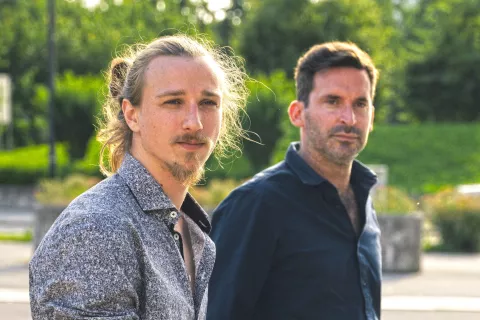 Žigan Krajnčan in Teo Collori bosta nastopila s skladbo Jadra. / Foto: Vida Habjanič