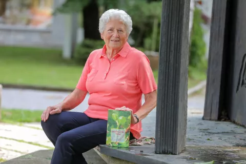 Ivanka Korošec avtorica knjige Muškatni vrh / Foto: Tina Dokl