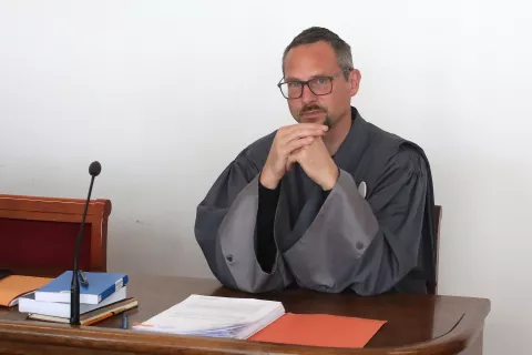 poskus umora Vešligaj sojenje Sodišče Kranj / Foto: Gorazd Kavčič