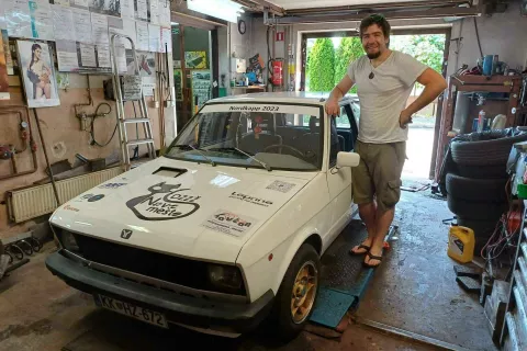 Na skrajni sever celinske Evrope se je podal z zastavo yugo. / Foto: osebni arhiv